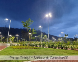 Instalação de sistema de iluminação do Parque Tibiriçá - Santana de Parnaíba/SP - PROJETO RT ENERGIA